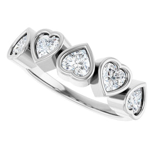 Heart-Shaped 14K Rose Gold Mozambique Garnet Ring