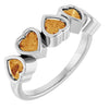 Heart-Shaped 14K Rose Gold Mozambique Garnet Ring