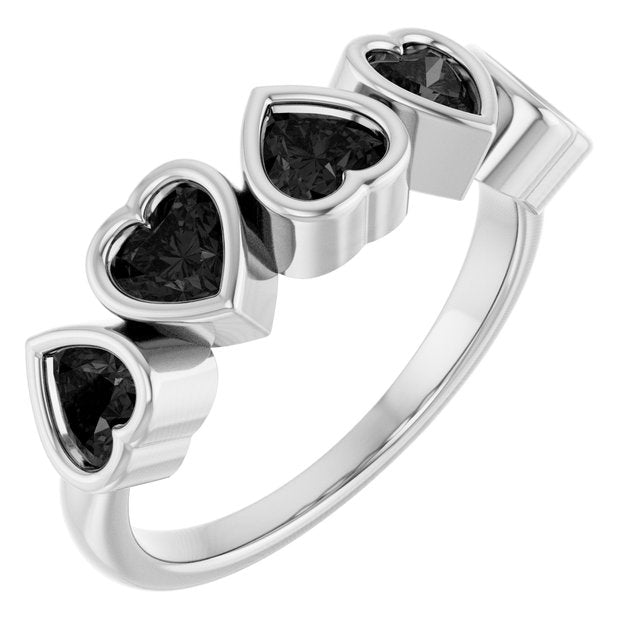 14K Gold Natural Mozambique Garnet Bezel Set Ring