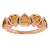 Heart-Shaped 14K Rose Gold Mozambique Garnet Ring