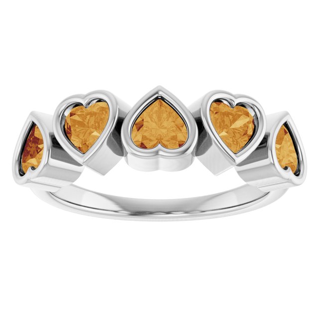 Heart-Shaped 14K Rose Gold Mozambique Garnet Ring