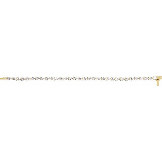 14K Gold Lab-Grown Diamond Line Bracelet