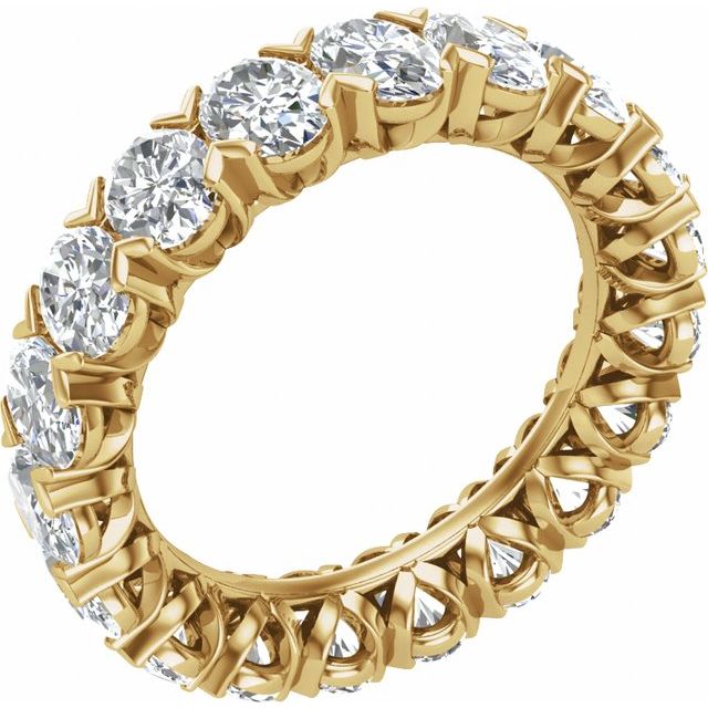 14K Gold Natural Diamond Eternity Band - Options Available