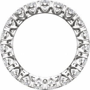 14K Gold Natural Diamond Eternity Band - Options Available