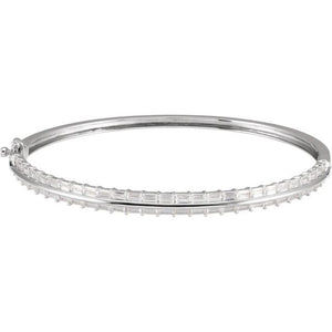 14K Gold Lab-Grown Diamond Bangle Bracelet