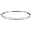 14K Yellow Gold, 7x5 mm Lab-Grown Diamond Bangle Bracelet – Elegant Design