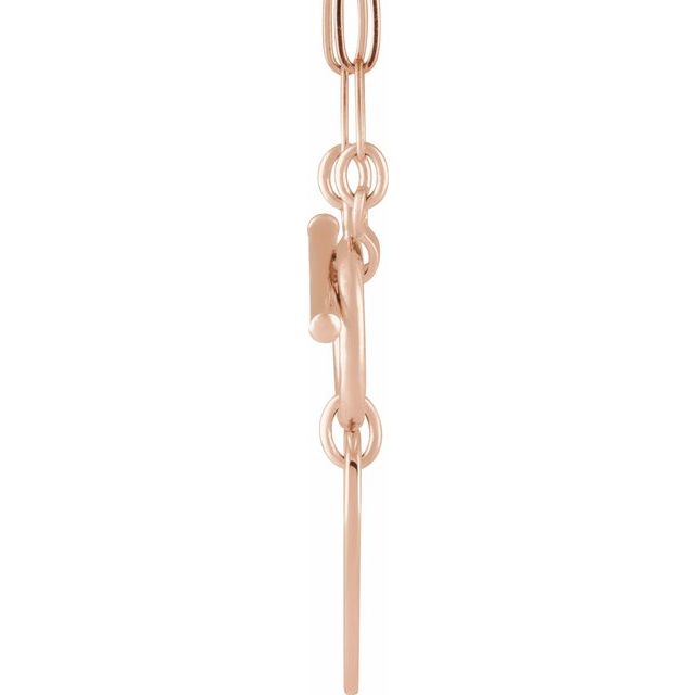 Engravable Heart Toggle Styled Necklace