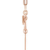 Engravable Heart Toggle Styled Necklace