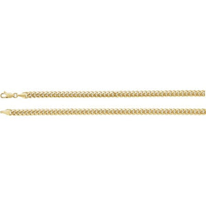 14K Yellow Gold, 5 mm Miami Cuban Curb 18