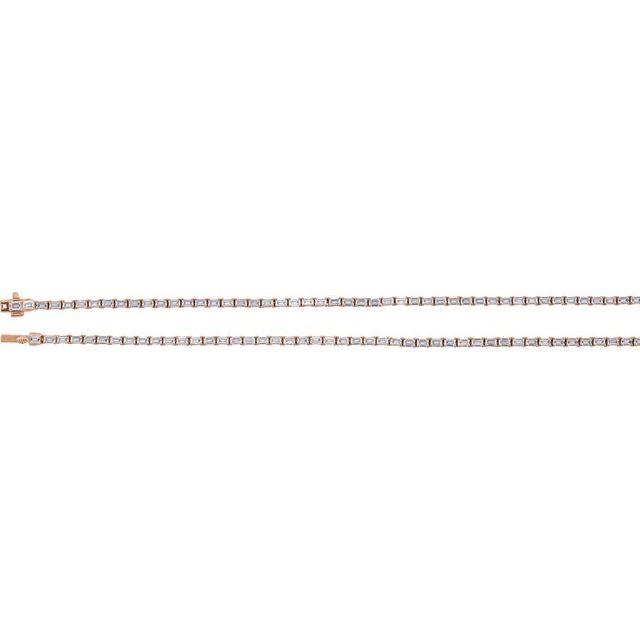 14K Yellow Gold 16" 11 3/4 CTW Lab-Grown Diamond Line Necklace