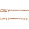 14K Rose Gold-Filled Elegant Cable Chain Bracelet - 7