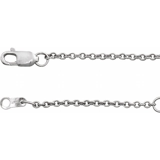 14K Rose Gold-Filled 1.5  mm Cable 7" Chain