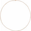 14K Rose Gold-Filled Elegant Cable Chain Bracelet - 7