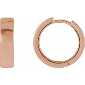 Hinged Earrings | 14K Gold, Silver & Platinum | 16.5 Mm × 4 Mm | Hinged