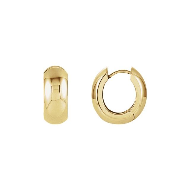14K Gold Hinged Earrings