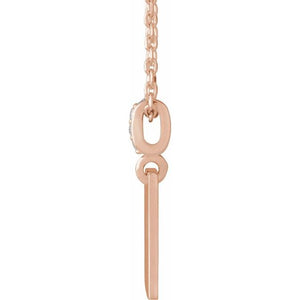 Platinum .02 CTW Natural Diamond Faith Over Fear Necklace - Elegant Design