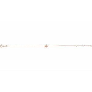 14K White Gold Initial R Bracelet 6.5-7.5 Inches - Elegant Jewelry