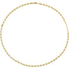 14K Yellow Gold 3.8 mm Hollow Puffed Anchor 16'' Chain