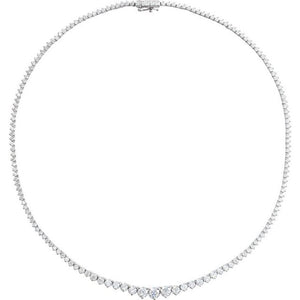 14K Yellow Gold, 5.25 mm Lab-Grown Diamond 16 1/2