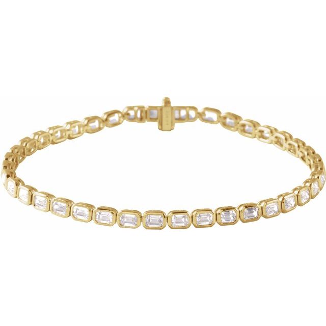 14K Gold Lab-Grown Diamond Line Bracelet