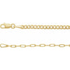 14K Yellow Gold 2.7 mm Curb & Paperclip-Style 16