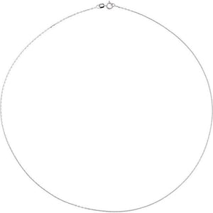 14K Yellow Gold, 1 mm Diamond-Cut 7