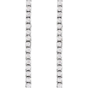 14K Yellow Gold 3/4 CTW Natural Diamond Stud Earrings