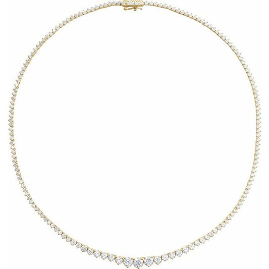9 1/2 Ctw Lab-Grown Diamond Line Necklace