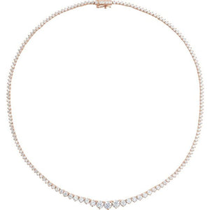 14K Yellow Gold, 5.25 mm Lab-Grown Diamond 16 1/2