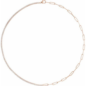 3 1/4 Lab-Grown Diamond Line Necklace