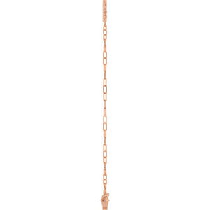 14K White Gold 7x5 mm Sideways Cross Bracelet – Elegant Design