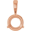 14K Rose Gold Lab-Created Moissanite Pendant Necklace