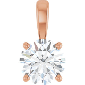 14K Gold Natural Diamond Necklace - Options Available