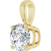 14K Yellow Gold 1 CTW Round Lab-Grown Diamond Pendant