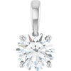 14K Yellow Gold 1 CTW Round Lab-Grown Diamond Pendant