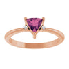 14K White Gold Lab-Grown Ruby & Natural Diamond Ring