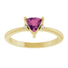 14K White Gold Lab-Grown Ruby & Natural Diamond Ring