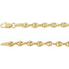 14K Yellow Gold 3.8 mm Hollow Puffed Anchor 16'' Chain