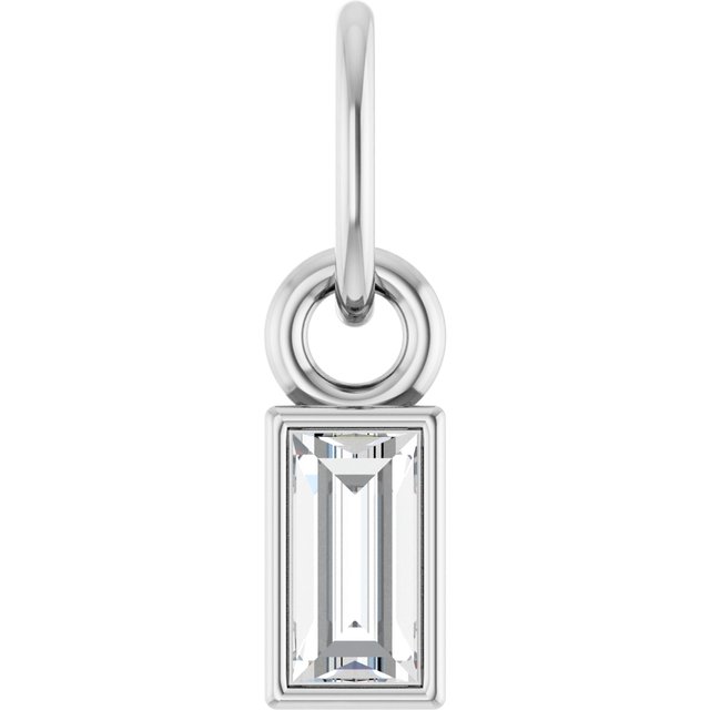 14K Gold Natural Diamond Solitaire Pendant - Options Available