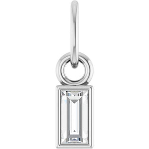 14K Gold Natural Diamond Solitaire Pendant - Options Available