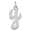 14K White Gold Petite Initial Letter J Pendant - Personal Touch Jewelry