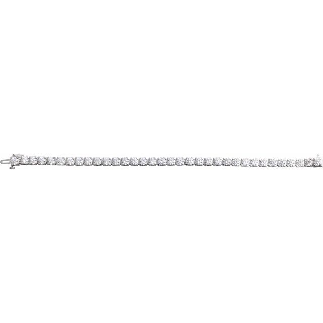 14K Yellow Gold, 7.25" 1 CTW Natural Diamond Line Bracelet