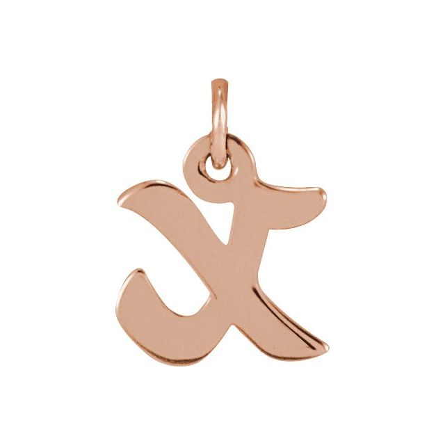 14K White Gold Petite Initial Letter J Pendant - Personal Touch Jewelry