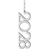 14K Yellow Gold 2021 Vertical Charm/Pendant - Timeless Elegance