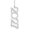 14K Yellow Gold 2021 Vertical Charm/Pendant - Timeless Elegance