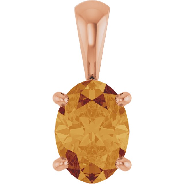 Natural Peridot Scroll Setting Pendant