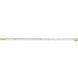 14K Gold Lab-Grown Diamond Line Bracelet - Options Available