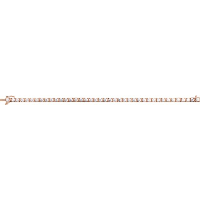 14K Yellow Gold, 7.25" 1 CTW Natural Diamond Line Bracelet