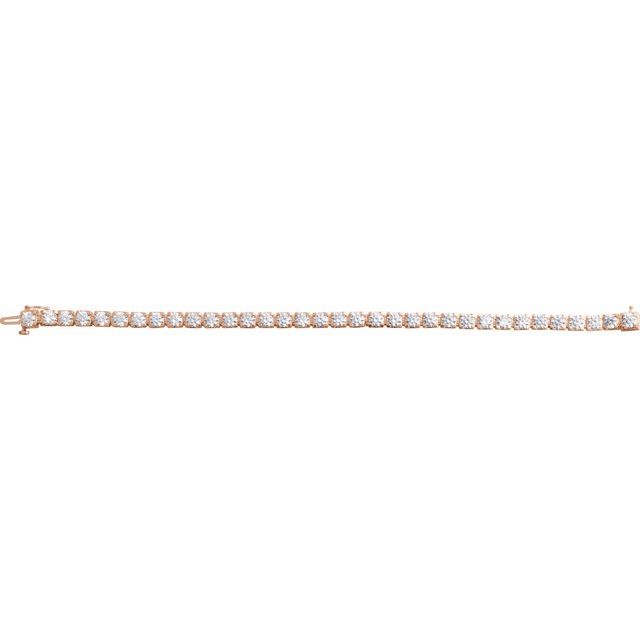 14K Yellow Gold, 7.25" 1 CTW Natural Diamond Line Bracelet