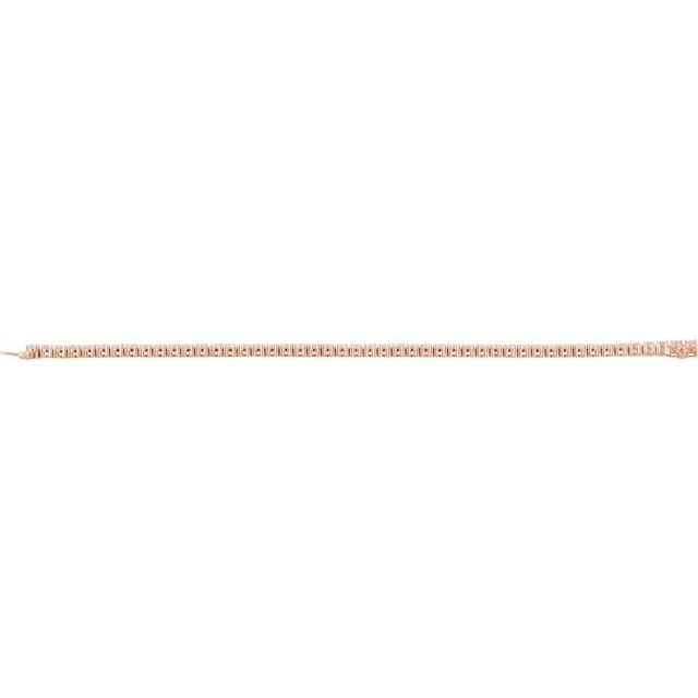 14K Yellow Gold 7" Lab-Grown Diamond Line Bracelet - Elegant Design